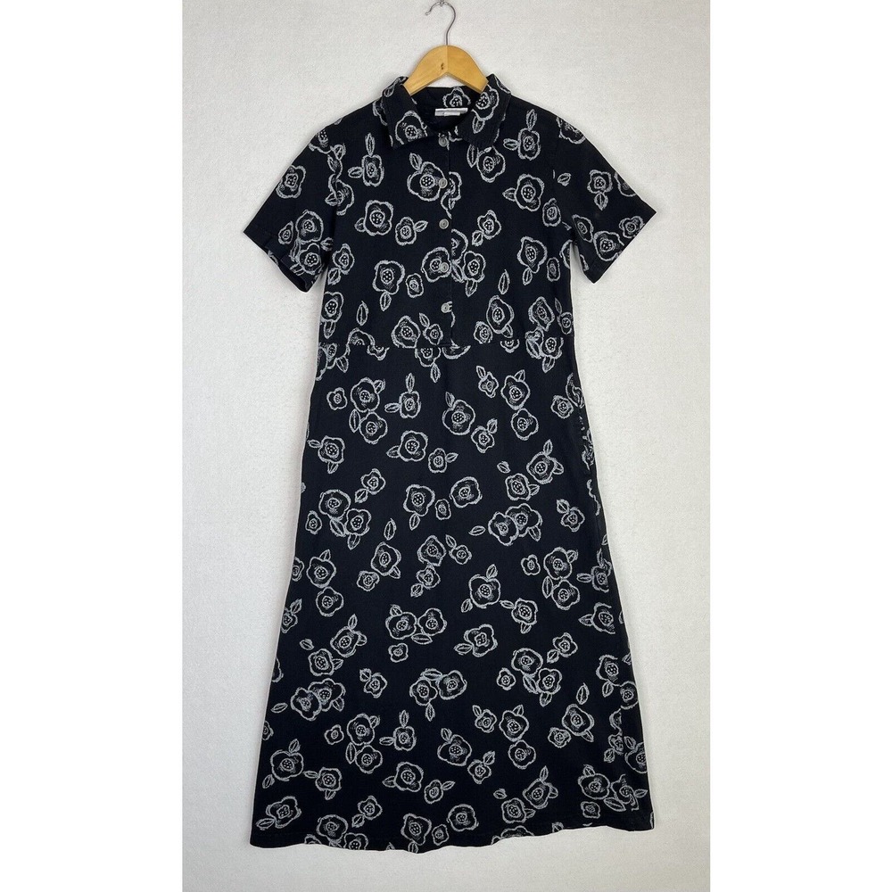 Fresh Produce Black and White Floral Maxi Dress